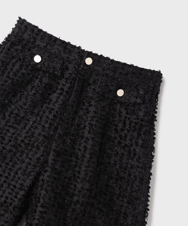GRACE CONTINENTAL カットジャガードハーフパンツ ブラック