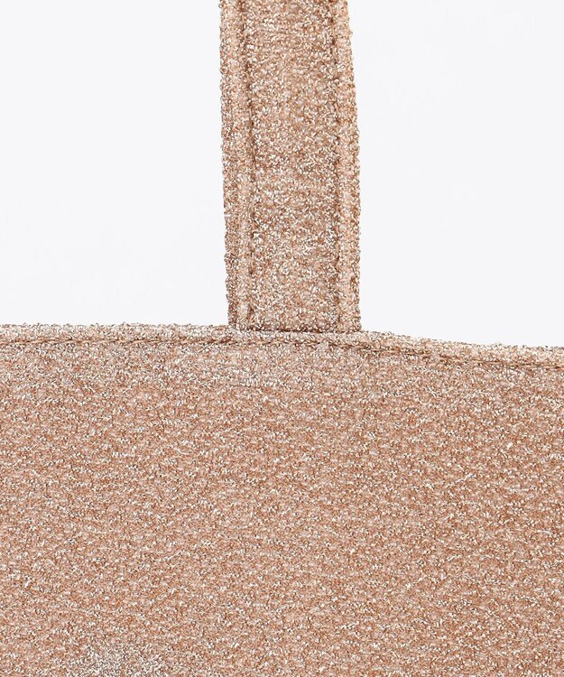 ANY SIS ラメサブトート バッグ ベージュ