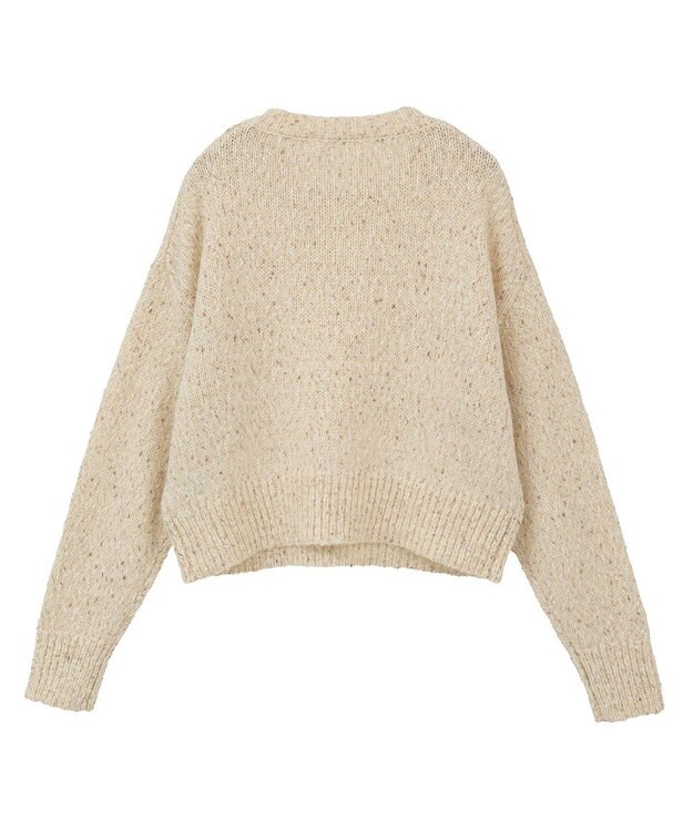 AMERICAN HOLIC ラメmixネップニットプルオーバー Ivory