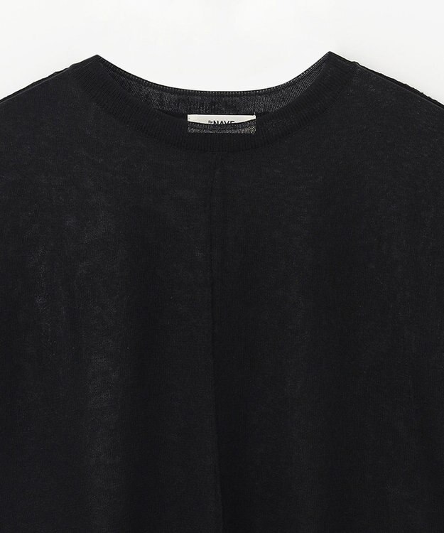 NAVE シアーニット ノースリーブ ブラック系