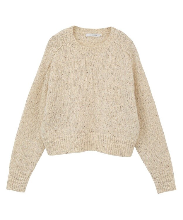 AMERICAN HOLIC ラメmixネップニットプルオーバー Ivory