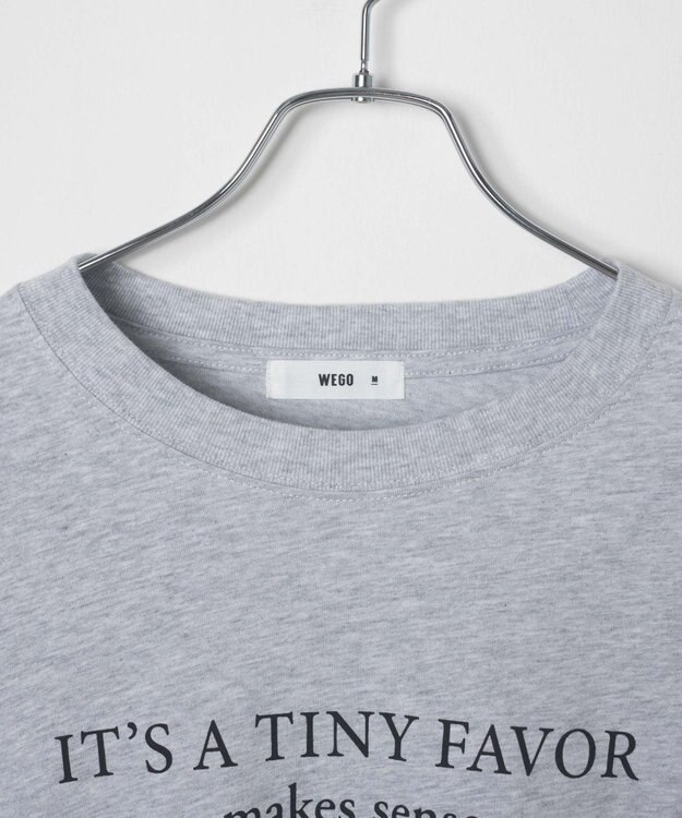 WEGO 【WEB限定】クルーネックプリントロンT 柄8