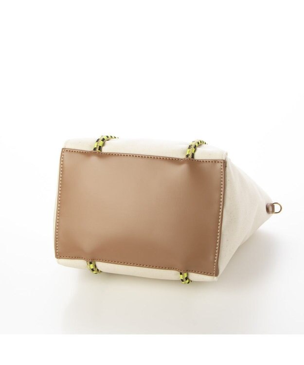 UNBILLION カシュカシュ cachecache / コーティングキャンバスロープハンドルトート アイボリー