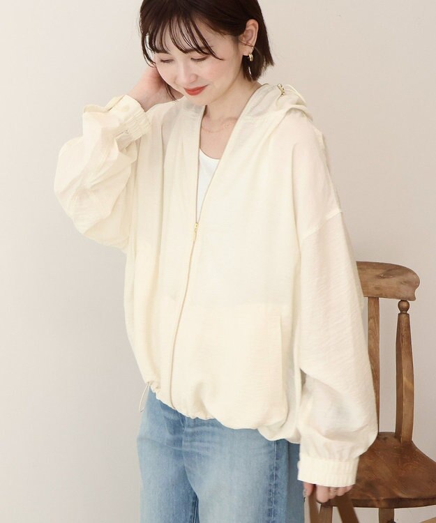 AMERICAN HOLIC フーディーシアーブルゾン Ivory