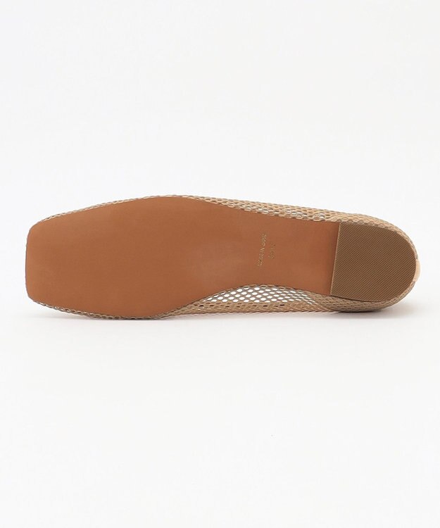 united bamboo 【辺見えみりさんコラボ】スクエアメッシュパンプス ベージュ系