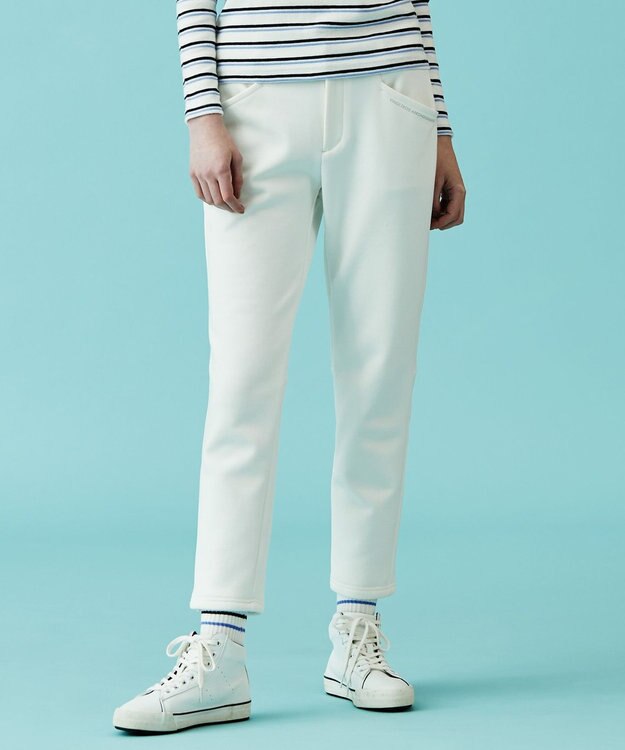 23区GOLF 冬ゴルフの強い味方【WOMEN】【撥水・ストレッチ】エアシャットボンディング パンツ ホワイト系