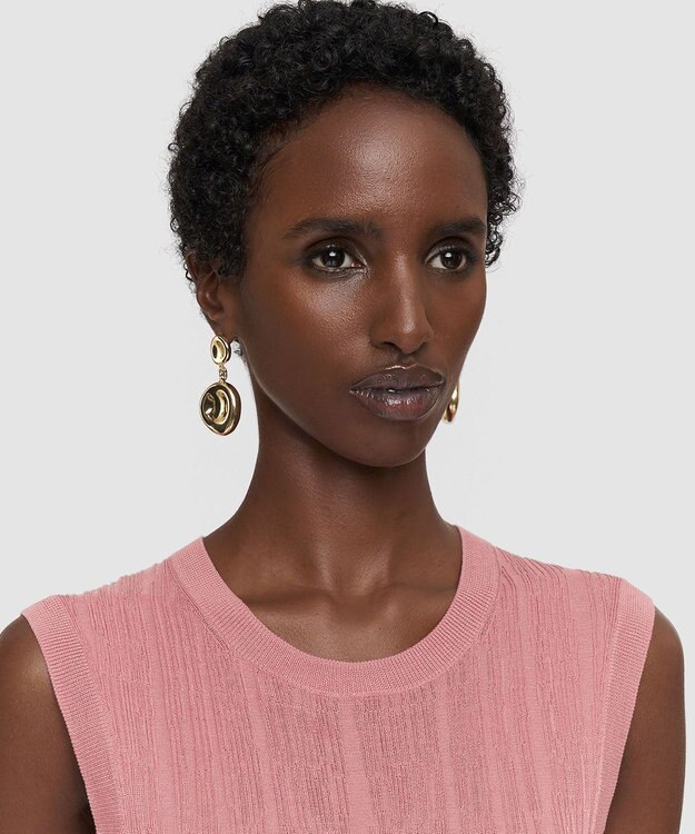 JOSEPH クリンクルリブ　ベスト Blush