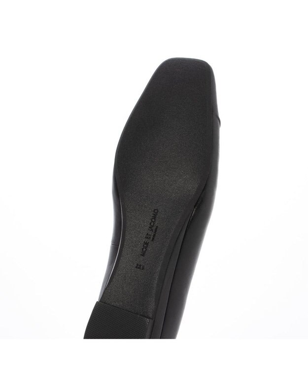 MODE ET JACOMO <MODE ET JACOMO>ソフトレザーフラットパンプス ブラック