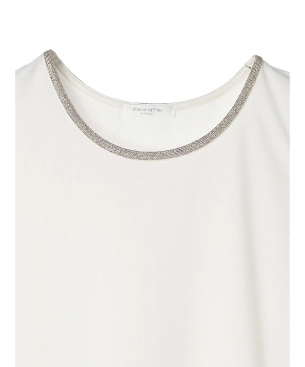 Green Parks ビジューテープタンクトップ Ecru