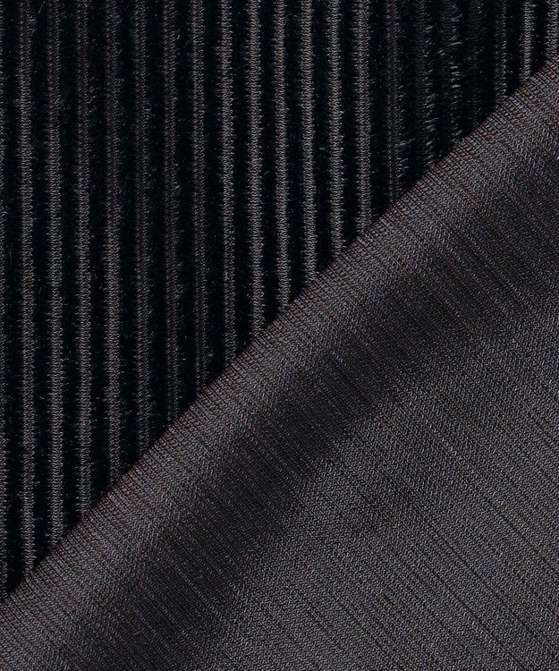 uncrave シアーベロアリブ シャツ ブラック