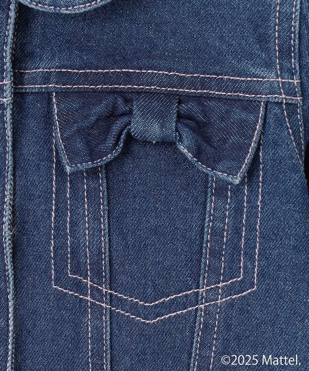 ANY KIDS 【Barbie(TM)】リボン デニムジャケット インディゴ