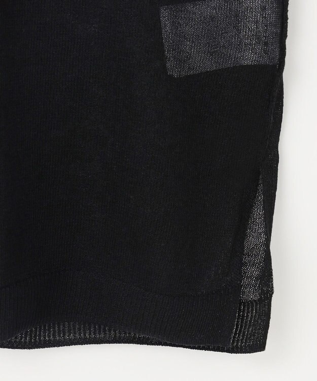 NAVE シアーニット ノースリーブ ブラック系