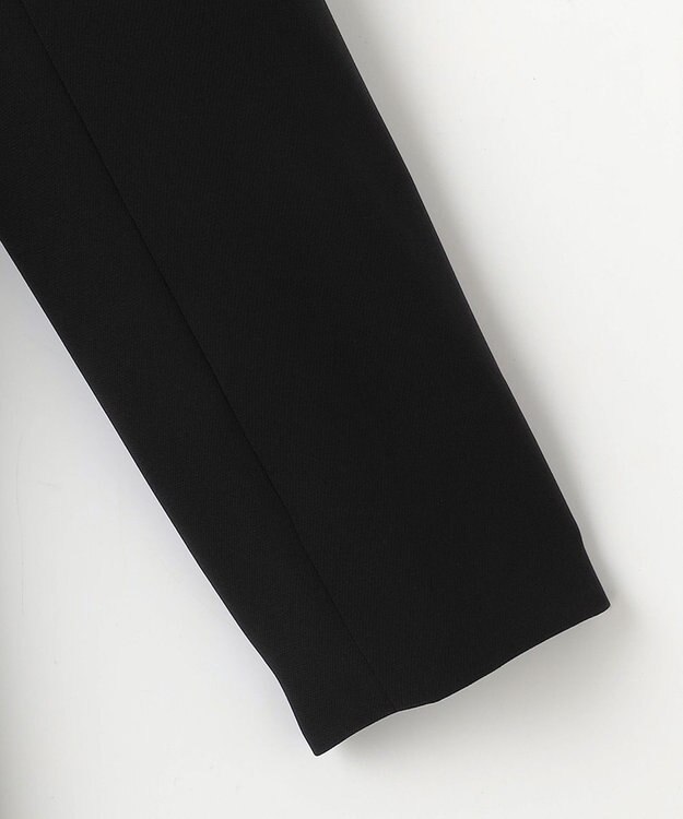 自由区 FORMAL 【ストレッチ/前開きワンピース】平二重 ジャケット+ワンピース ブラック系