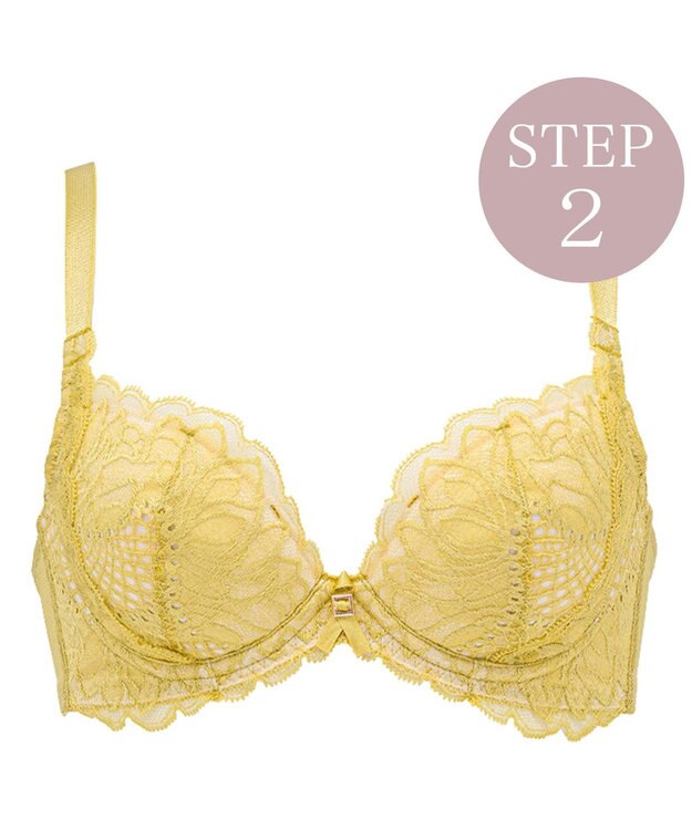 BRADELIS New York 【BRADELIS New York / 育乳ブラ・STEP2 寄せる】　ナオミステップ2ブラ22A1 マスタード