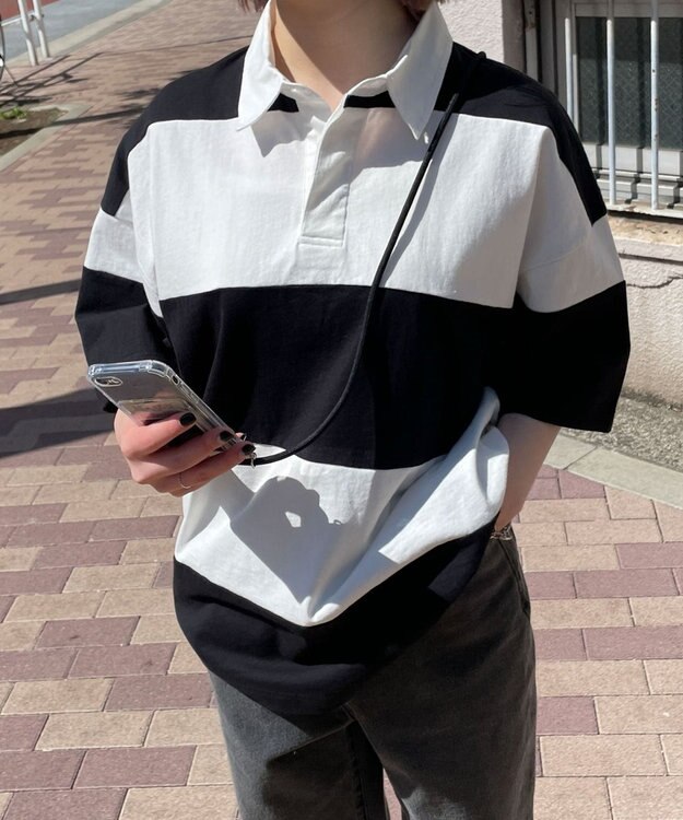 WEGO ビッグラガーシャツ ブラック