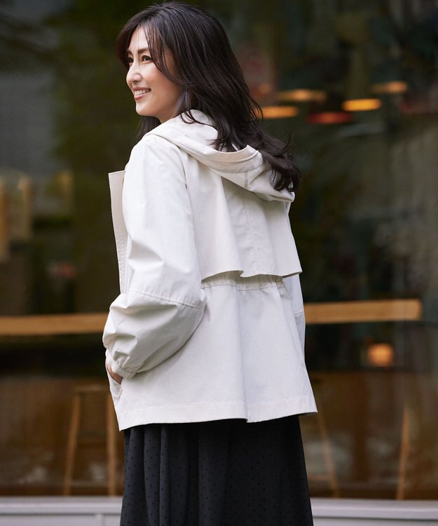 組曲 L 【2WAY】フード付き ライトアウター アイボリー系