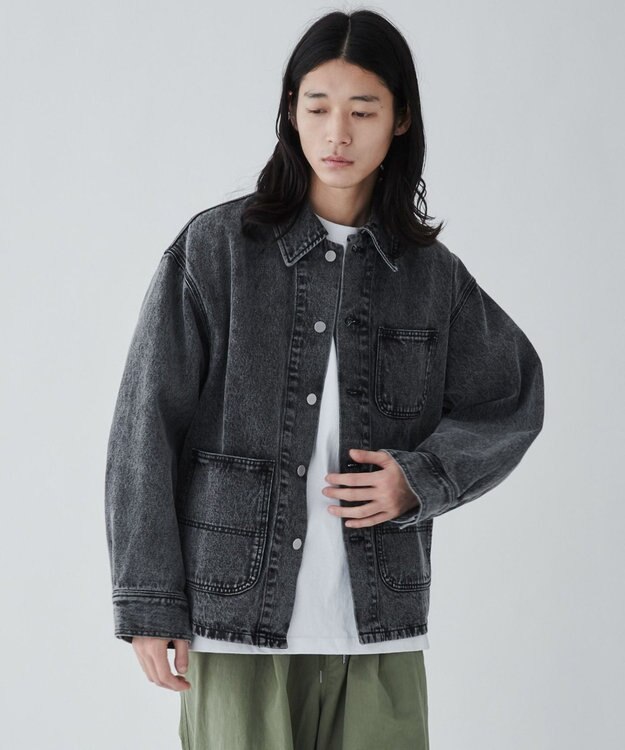 WEGO デニムカバーオール ブラック