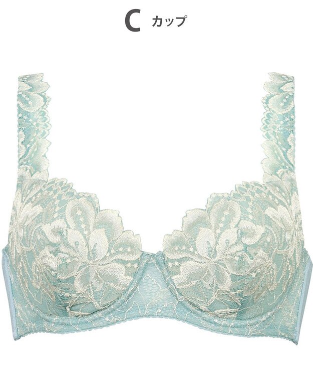 Wing ブラジャー Wing Lesiage 包みこむようなフィット感 安定感のあるつけごこち 肩にくいこみにくい ブラ PB3010 ウイング／ワコール ターコイズ
