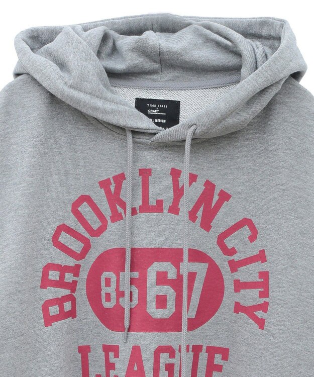 CRAFT STANDARD BOUTIQUE 【ユニセックス】裏毛プリントパーカー Gray Mixture