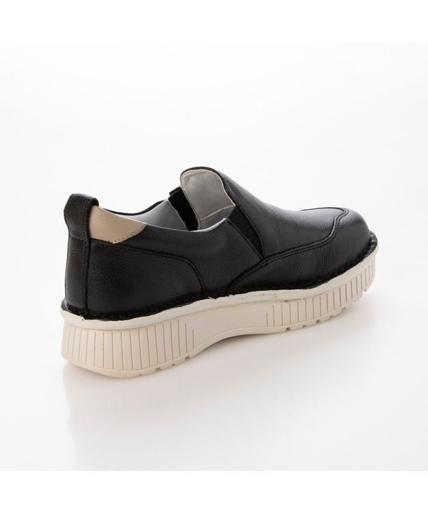 ing <ing>【サスティナブル】厚底スリッポンスニーカー ブラック