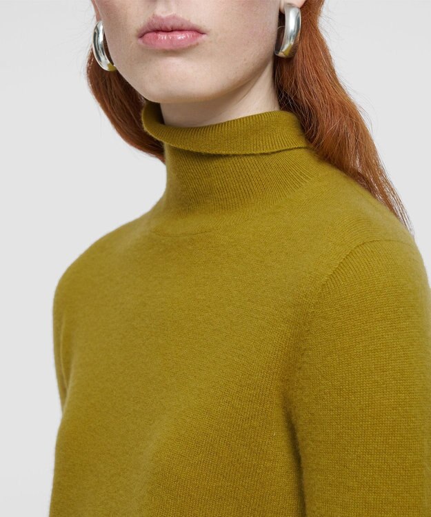 JOSEPH 【洗える】ライトピュアカシミヤハイネックニット Amber