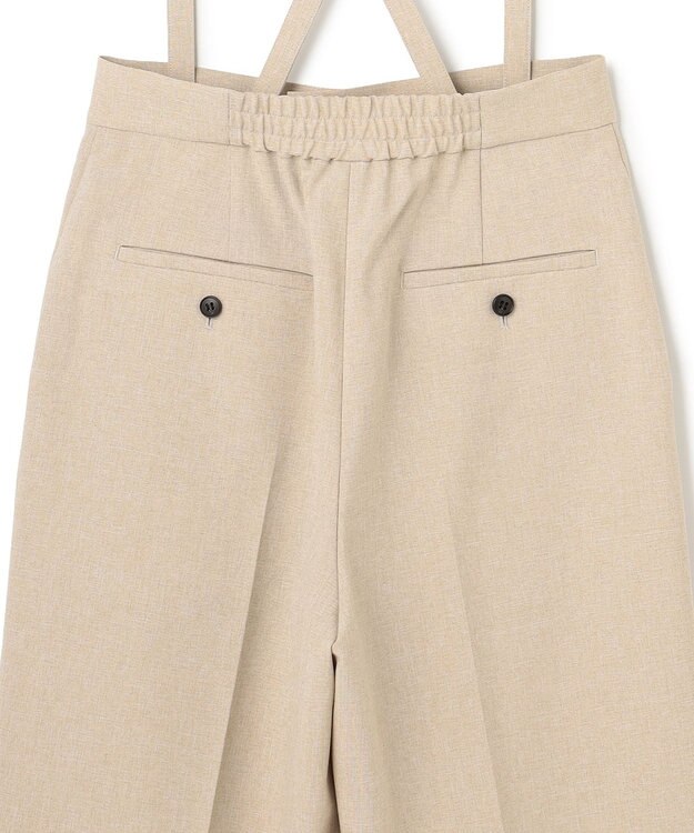 uncrave ウォッシャブルドライサップ バミューダパンツ（サスペンダー付き） シャンブレーベージュ