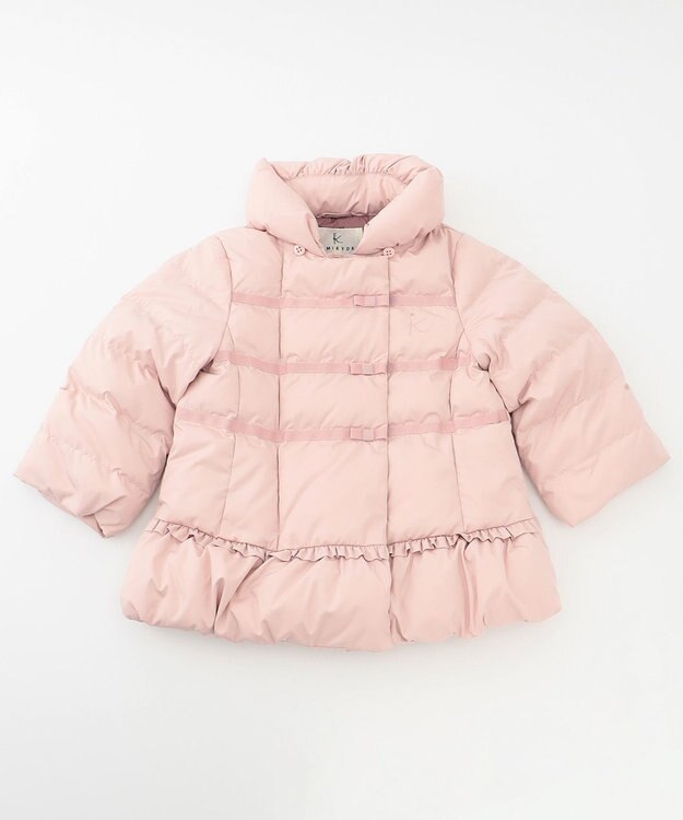 組曲 KIDS 【90-100cm】中綿 ショートコート ピンク系