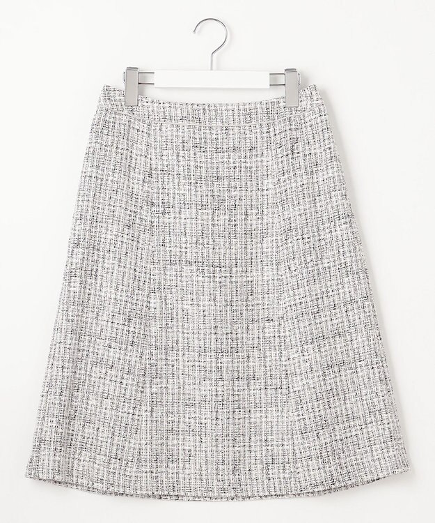 J.PRESS LADIES 【セットアップ対応】ファンシーツイード スカート ホワイト系