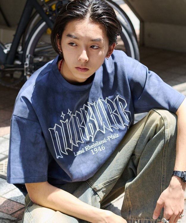 WEGO 【ユニセックス着用ITEM/MLサイズ展開】スノーパターンポンチT（SS） ブルー