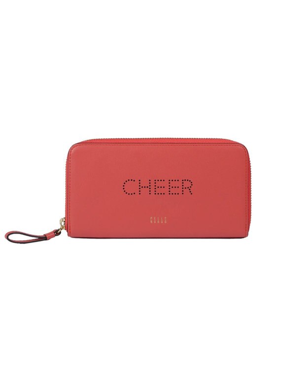 PELLE BORSA コンパクトラウンド長財布 Playful Goods プレイフルグッズ 4864 サーモンピンク