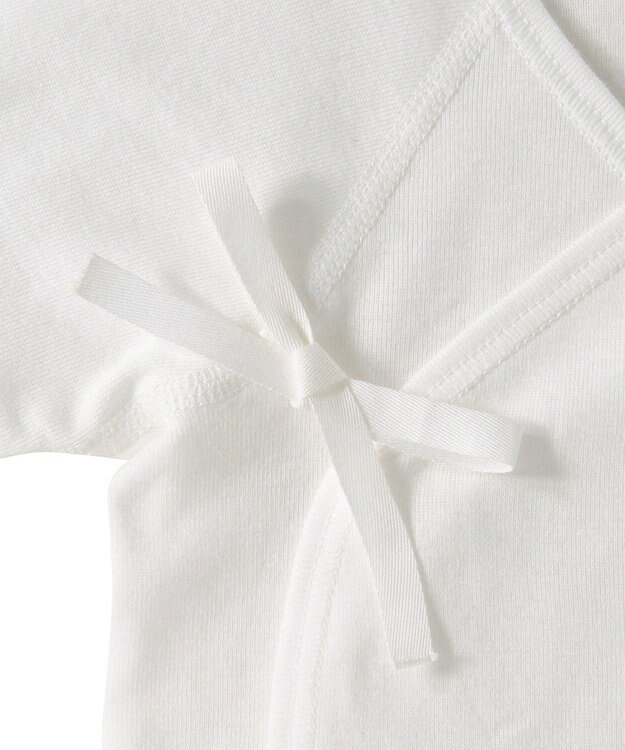 MIKI HOUSE HOT BISCUITS フライス 短肌着 無地 白