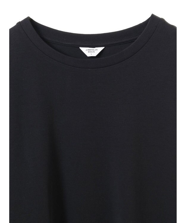 AMERICAN HOLIC クルーネックカットプルオーバー Black