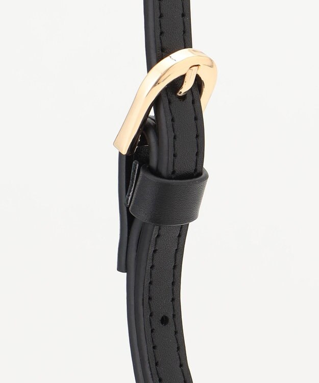 LA BAGAGERIE レザーステッチ　マルチポシェット ブラック