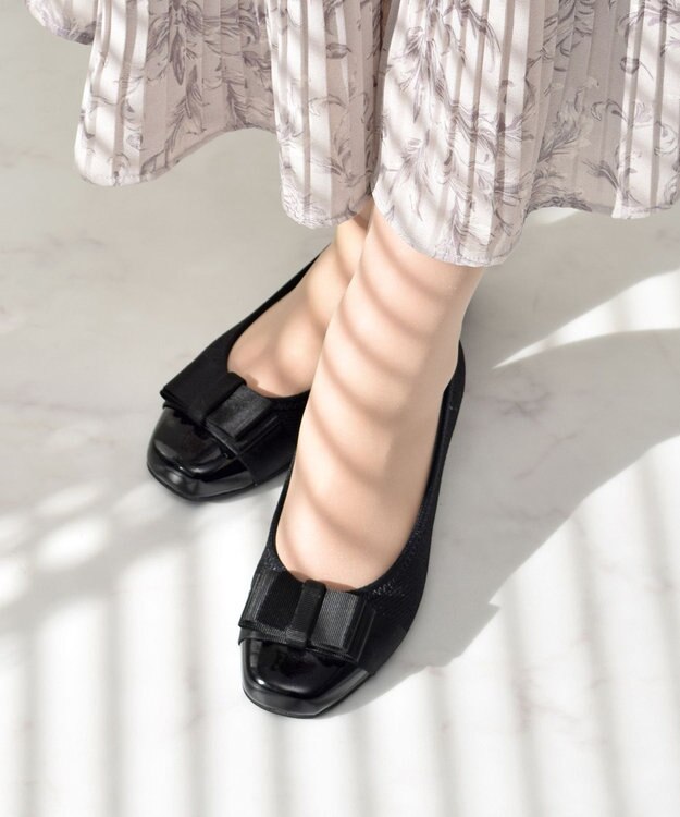 Bridget Birkin ＜3E＞【Bridget Birkin walk】リボンウォーキングパンプス ブラックコンビ