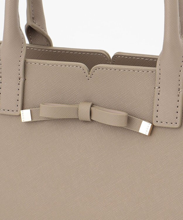 TOCCA TINY RIBBON LEATHERTOTE トートバッグ ブラウン系