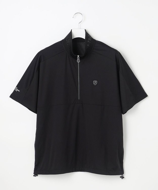 23区GOLF 【MEN】エアリージャージ半袖プルオーバー ブラック系