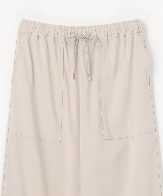 ANY 【ウエストゴム/UVケア/接触冷感】清涼リラックスワイドパンツ サンドベージュ