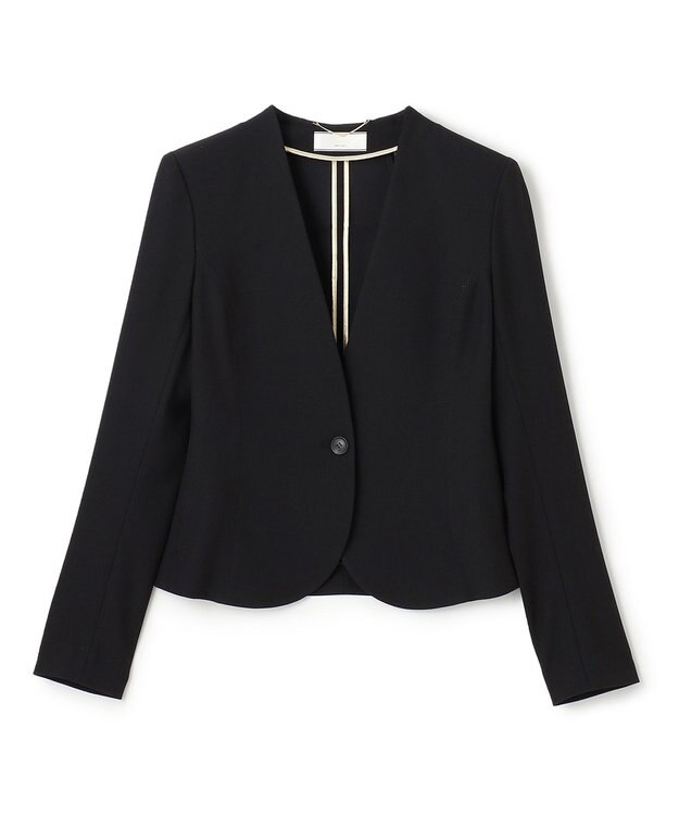 BEIGE， LUIZA / ノーカラージャケット Black