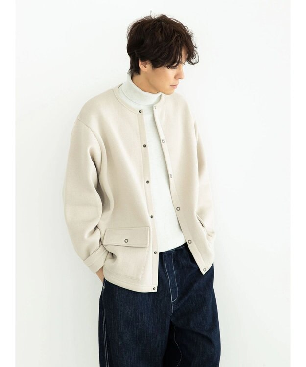 CRAFT STANDARD BOUTIQUE ニットフリースカーディガン Ivory