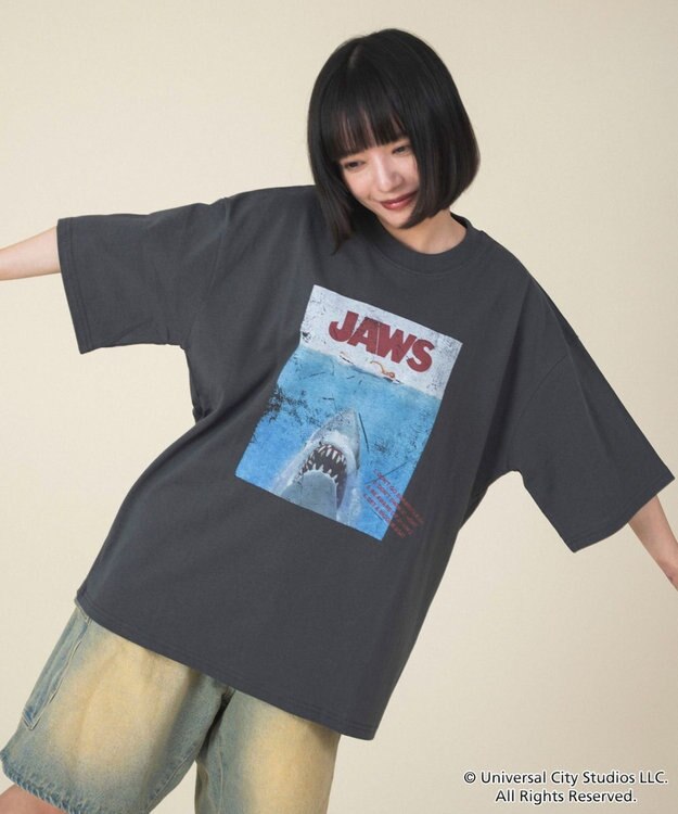 WEGO 【新柄追加/JAWS/ユニセックス着用ITEM/SMLサイズ展開】JAWSグラフィックT（S） 柄2