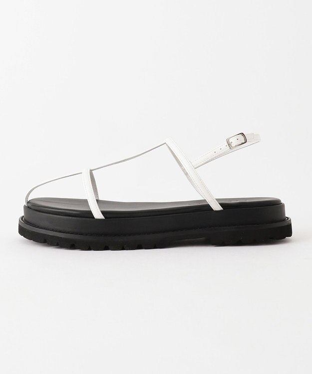 23区 【STORY7月号掲載】HEWN Tストラップ サンダル ホワイト系