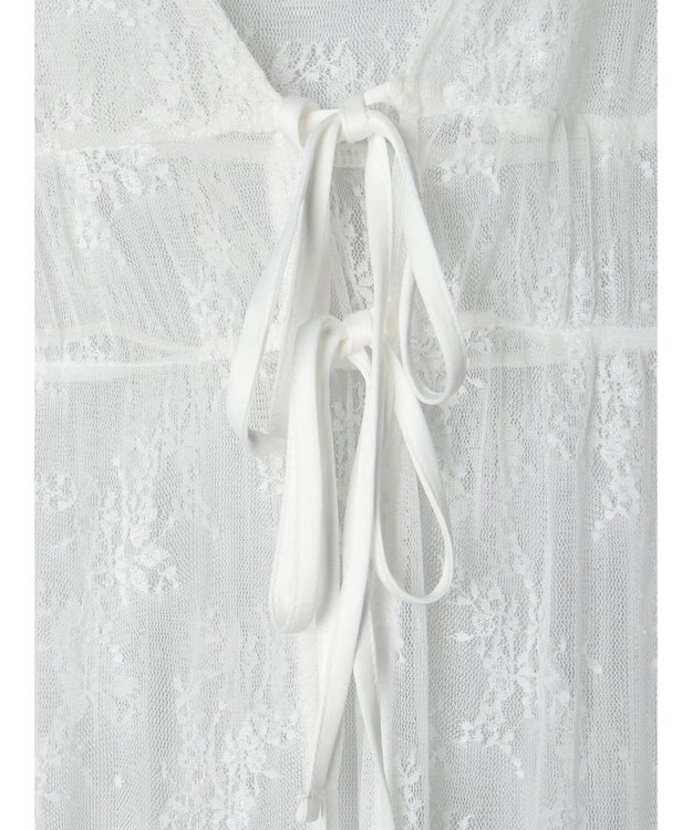 Green Parks ２ｗａｙ　レイヤードレースワンピース White