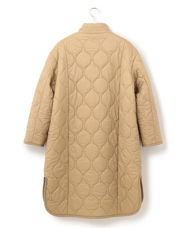 J.PRESS YORK STREET 【WOMEN】ロングキルトリバーシブルコート ベージュ系