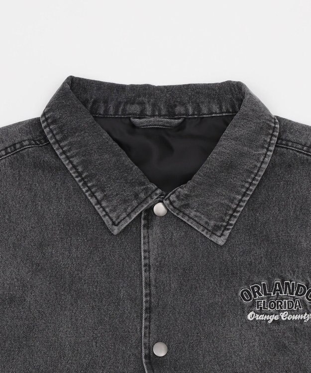 WEGO 【ユニセックス着用ITEM/MLサイズ展開】デニムスタジャン デニムブラックソノタ