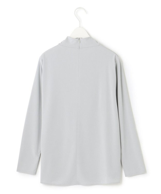 ICB 【洗える】 ジョーゼットスムース ドレープカットソー ライトグレー系