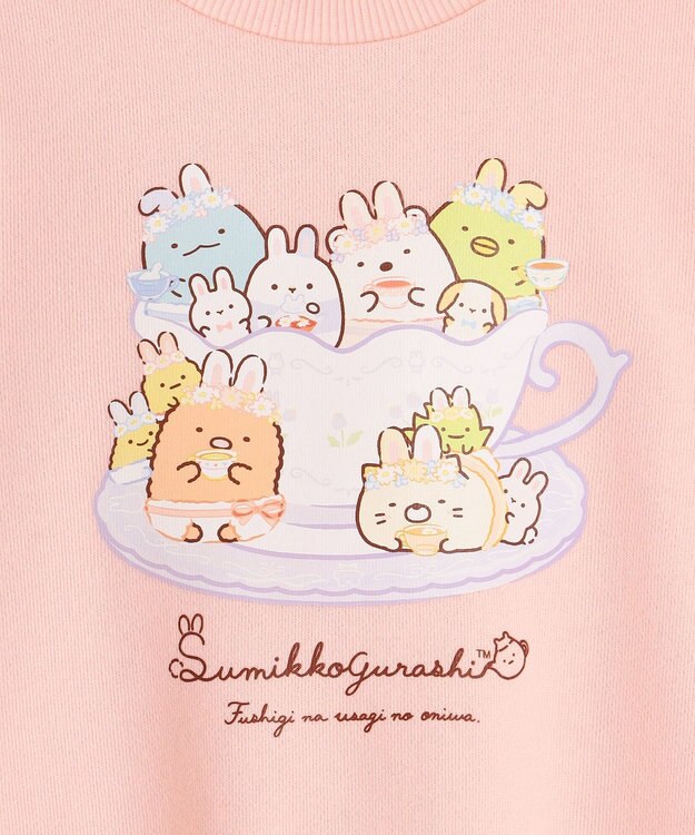 ANY KIDS 【すみっコぐらし】レイヤード 風 トレーナー ペールピンク