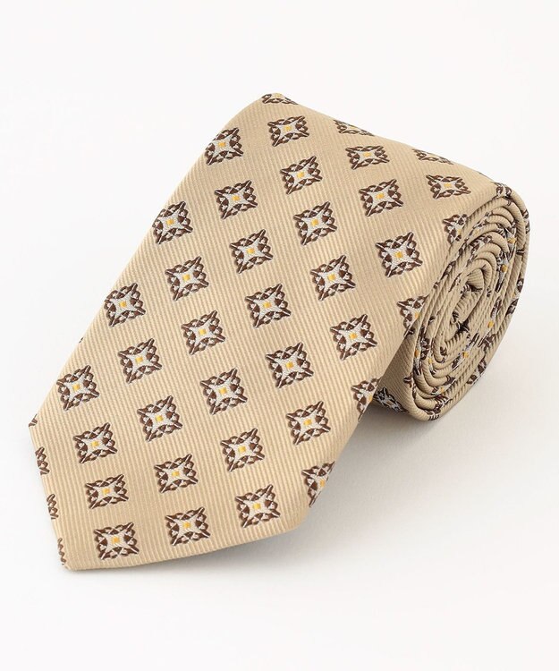 J.PRESS MEN 【GEOMETRIC JACQUARD COLLECTION】ジオメトリックジャガード ネクタイ ベージュ系7