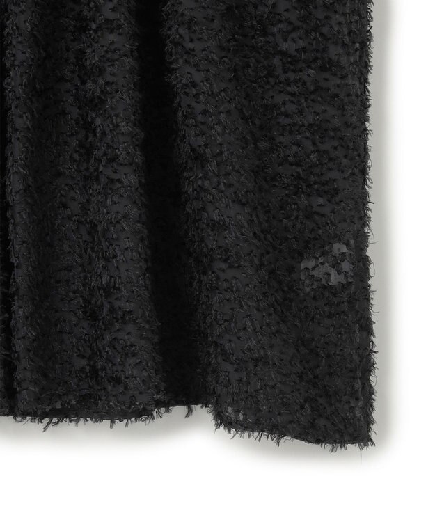 23区 【洗える】へアリ―カットジャカード ブラウス ブラック系