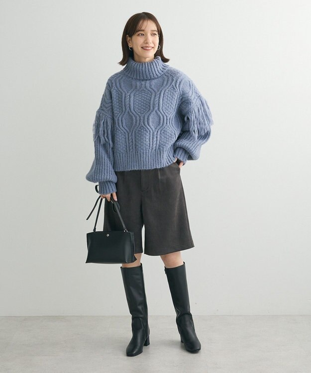 Green Parks ・ＥＬＥＮＣＡＲＥ　ＤＵＥ　スエードポンチハーフパン Charcoal Gray