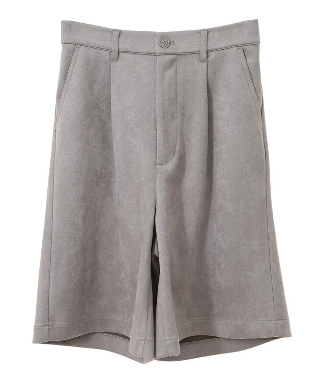 Green Parks ・ＥＬＥＮＣＡＲＥ　ＤＵＥ　スエードポンチハーフパン Gray Beige